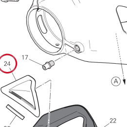 Tampon gauche cote — réf. 96901412A | Ducati Store