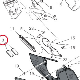 Tampon caoutchouc — réf. 78811521A | Ducati Store
