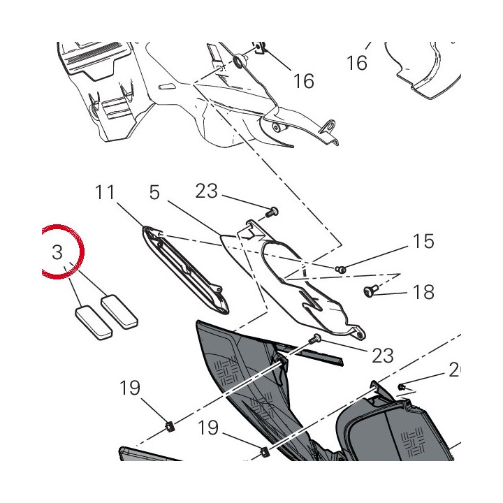 Tampon caoutchouc — réf. 78811521A | Ducati Store