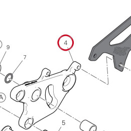 Plaque Porte-Repose-Pied — réf. 96221491AA | Ducati Store