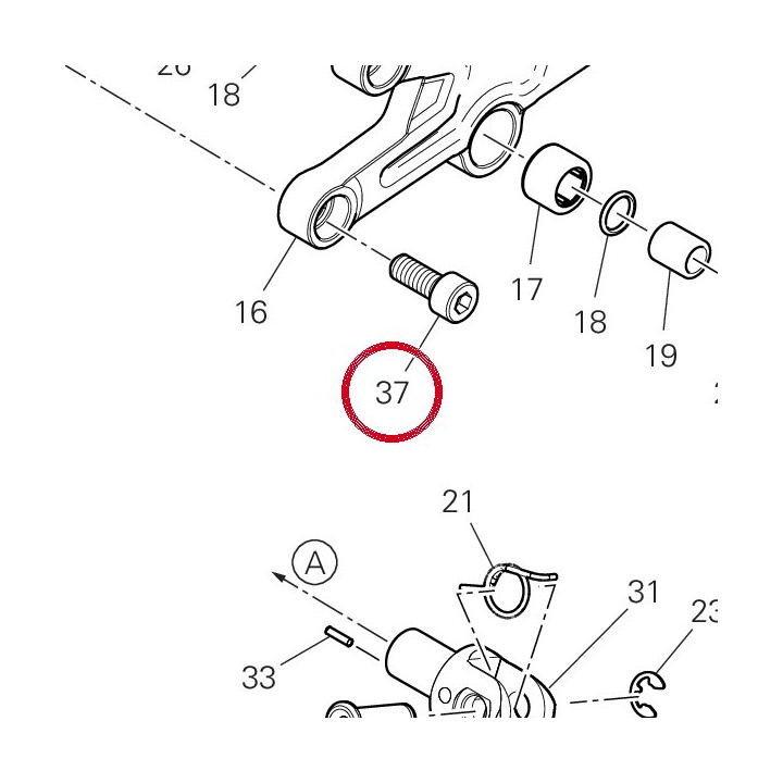 Vis special M8 97611181A — réf. 97611181A | Ducati Store
