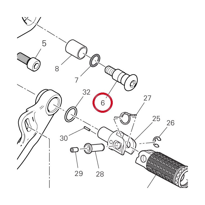 Pivot 97612211AA — réf. 97612211AA | Ducati Store