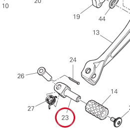 Pédale changement vitesse — réf. 96211461AA | Ducati Store