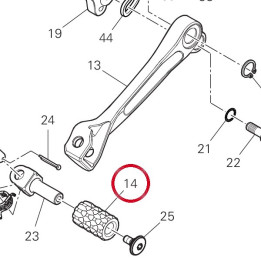 Couvre-Pedale 96211222A — réf. 96211222A | Ducati Store
