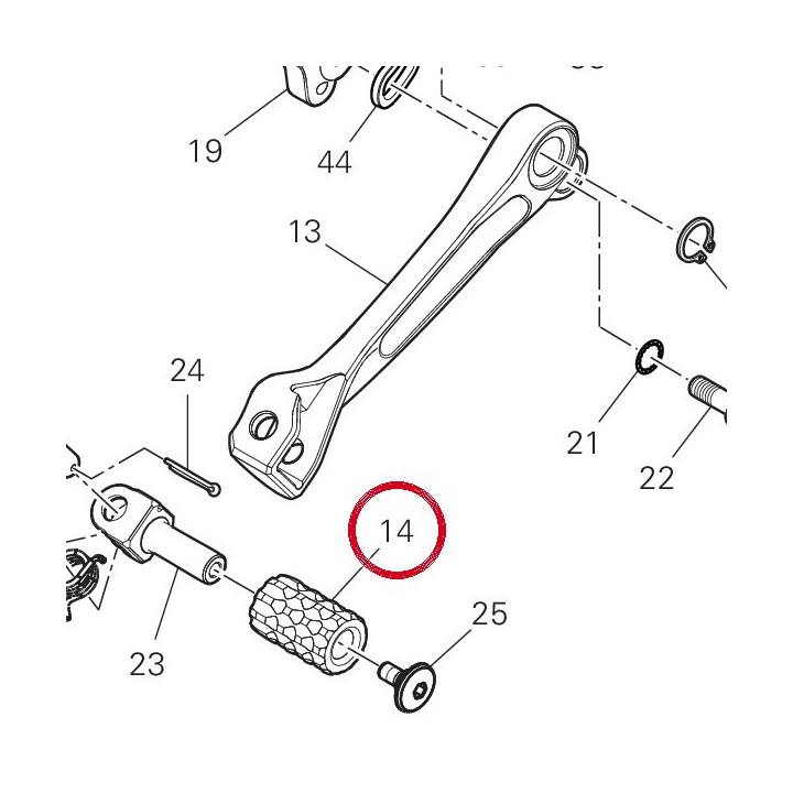 Couvre-Pedale 96211222A — réf. 96211222A | Ducati Store
