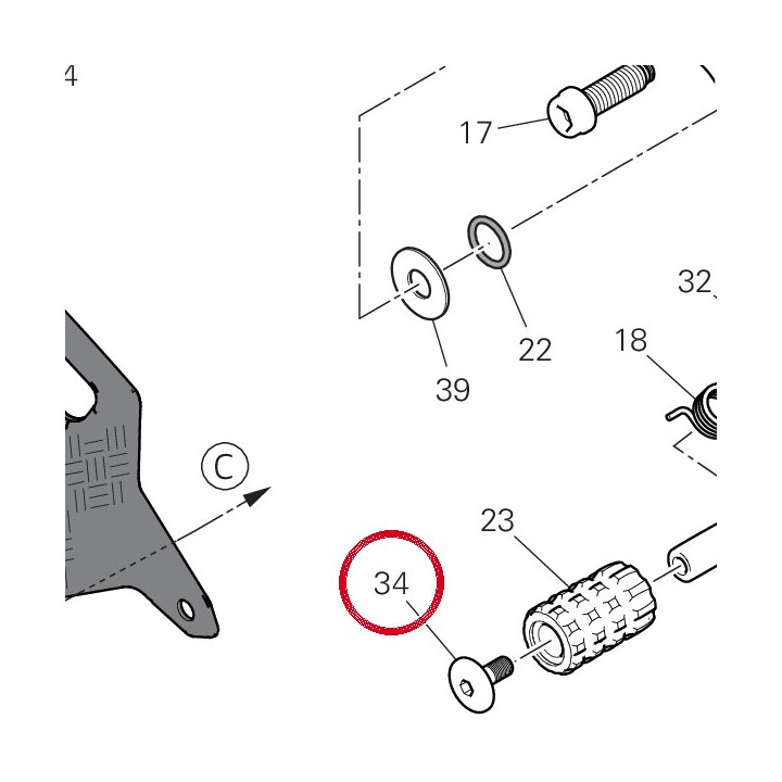 Vis tbei M5X12 77914871B — réf. 77914871B | Ducati Store