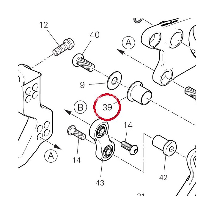 Douille bridee cote — réf. 71240261A | Ducati Store