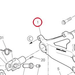 Plaque D. avant 96211511AA — réf. 96211511AA | Ducati Store