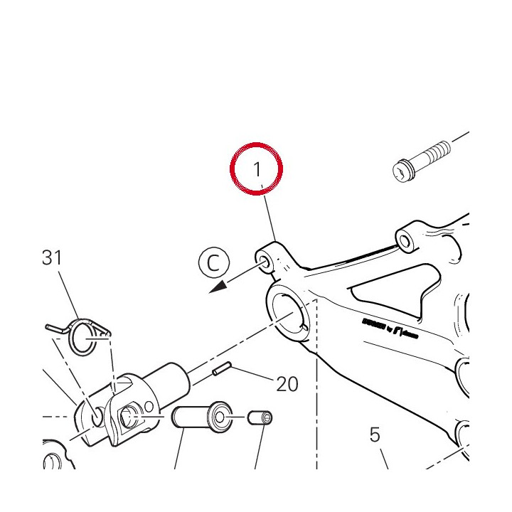 Plaque D. avant 96211511AA — réf. 96211511AA | Ducati Store