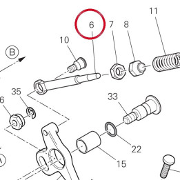 Pivot pompe frein arrière — réf. 96211581AA | Ducati Store