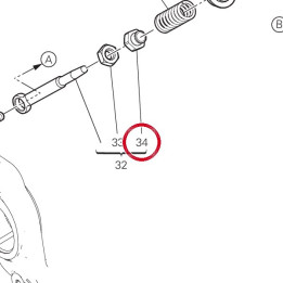 Écrou M8 97611101A — réf. 97611101A | Ducati Store