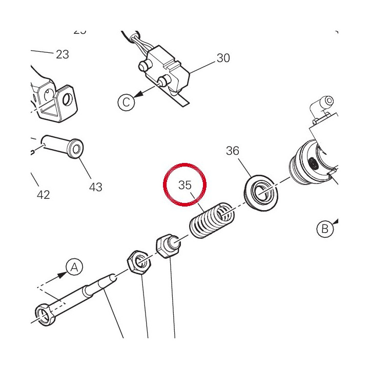Ressort, rappel frein — réf. 97611091A | Ducati Store