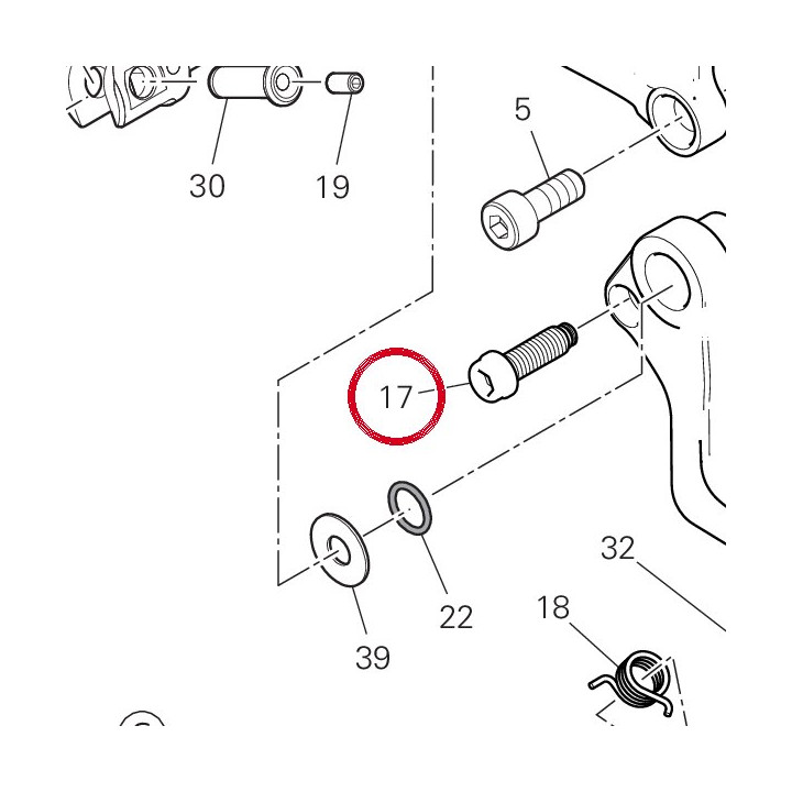 Vis special M6X20 — réf. 97612101AA | Ducati Store