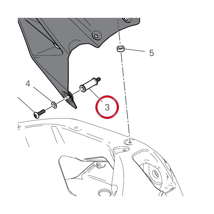 Entretoise 96863612B — réf. 96863612B | Ducati Store
