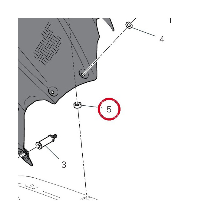Entretoise 969A9912B — réf. 969A9912B | Ducati Store