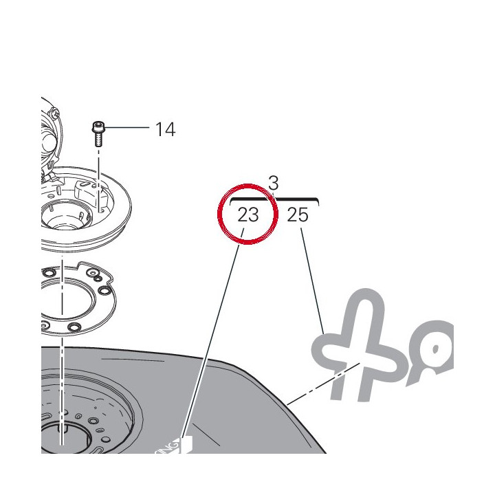 Decalco sponsor serbatoio — réf. 4381K451A | Ducati Store
