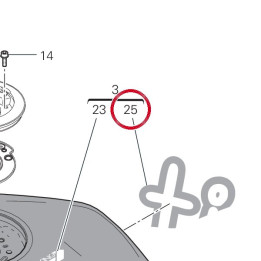 Decalco “It” serbatoio sx — réf. 4381K471A | Ducati Store