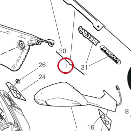 Pare-Brise complet — réf. 487P0721AA | Ducati Store