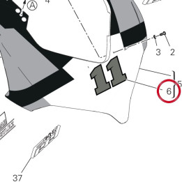 Decal "11" 4381K481A — réf. 4381K481A | Ducati Store