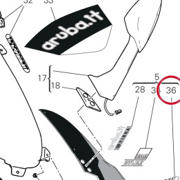 Decalcomanie bulle 3 gauche — réf. 4381K491A | Ducati Store