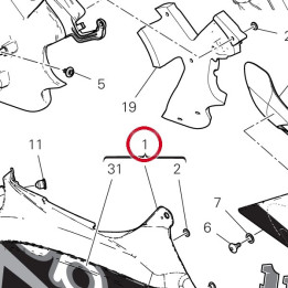 Estrattore carene droite — réf. 4801B012AE | Ducati Store