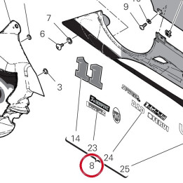 Demi-Carene inférieur — réf. 48013772AE | Ducati Store