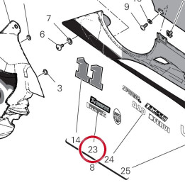 Decalco sponsor 1 carena — réf. 4381K811A | Ducati Store