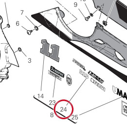 Decalco sponsor 2 carena — réf. 4381K841A | Ducati Store