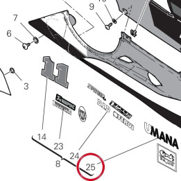 Decalco sponsor 3 carena — réf. 4381K851A | Ducati Store