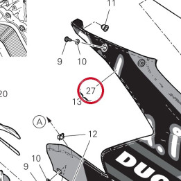 Decalco “rub” carena — réf. 4381K691A | Ducati Store