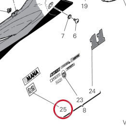 Decalco sponsor 2 carena — réf. 4381K861A | Ducati Store