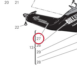Deca “sprint filter” carena — réf. 4381K751A | Ducati Store