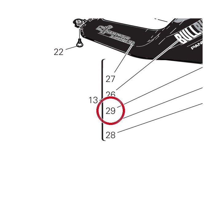 Decalco “aru” fiancata — réf. 4381K771A | Ducati Store