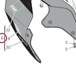 Queue de carénage — réf. 48222811AE | Ducati Store