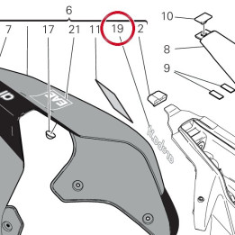 Decalcomanie gauche — réf. 4381K651A | Ducati Store