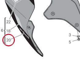 Decalcomanie droite — réf. 4381K661A | Ducati Store