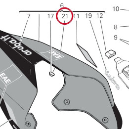 Decalcomanie gauche — réf. 4381K671A | Ducati Store