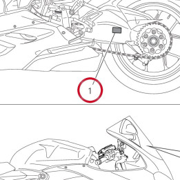 Targhetta pressione E — réf. 43314822A | Ducati Store