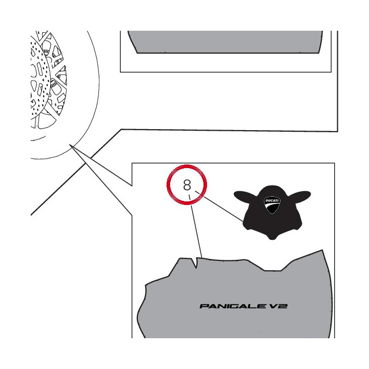 Bache couvre moto — réf. 91910811AA | Ducati Store