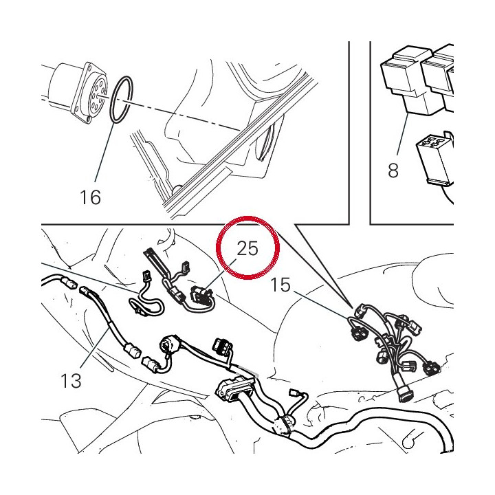 Cablaggio dda Gps 5101G661A — réf. 5101G661A | Ducati Store