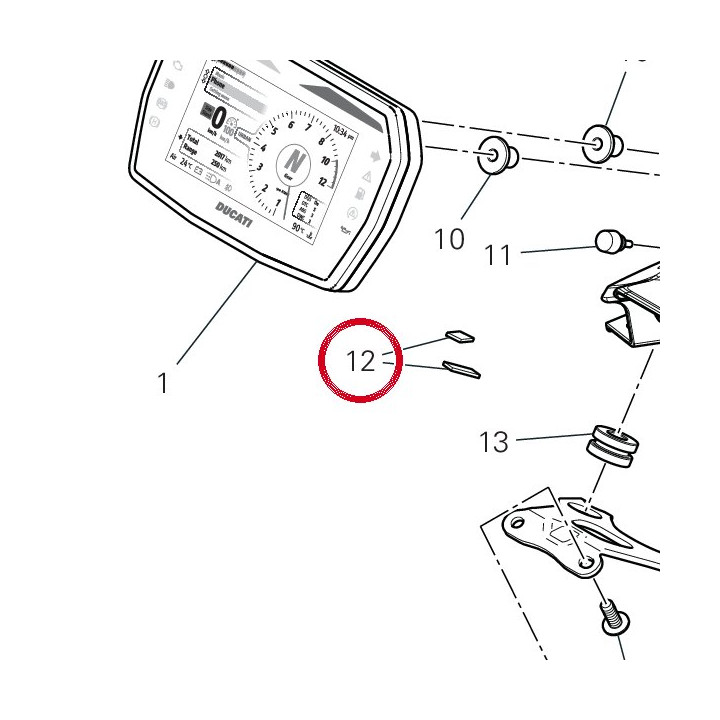 Tampon 86613041A — réf. 86613041A | Ducati Store