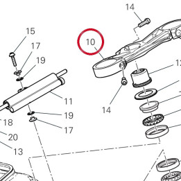Tête de direction — réf. 34112291AA | Ducati Store
