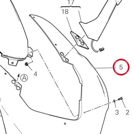 Capot avant 48114251AF — réf. 48114251AF | Ducati Store