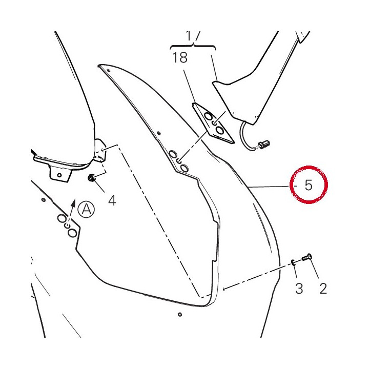 Capot avant 48114251AF — réf. 48114251AF | Ducati Store