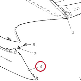 Demi-Carene inférieur — réf. 48013772AF | Ducati Store