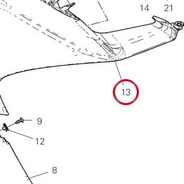 Demi-Carene supérieur — réf. 4801A861AF | Ducati Store