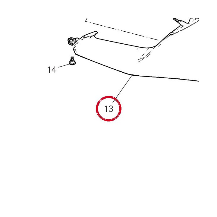 Demi-Carene supérieure — réf. 4801A871AF | Ducati Store
