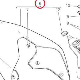 Queue de carénage — réf. 482P2801AB | Ducati Store