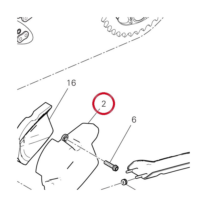 Couvercle pignon chaîne — réf. 4601R941A | Ducati Store