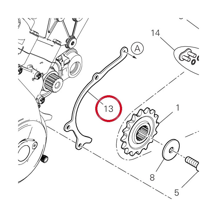 Glissiere 44713121A — réf. 44713121A | Ducati Store